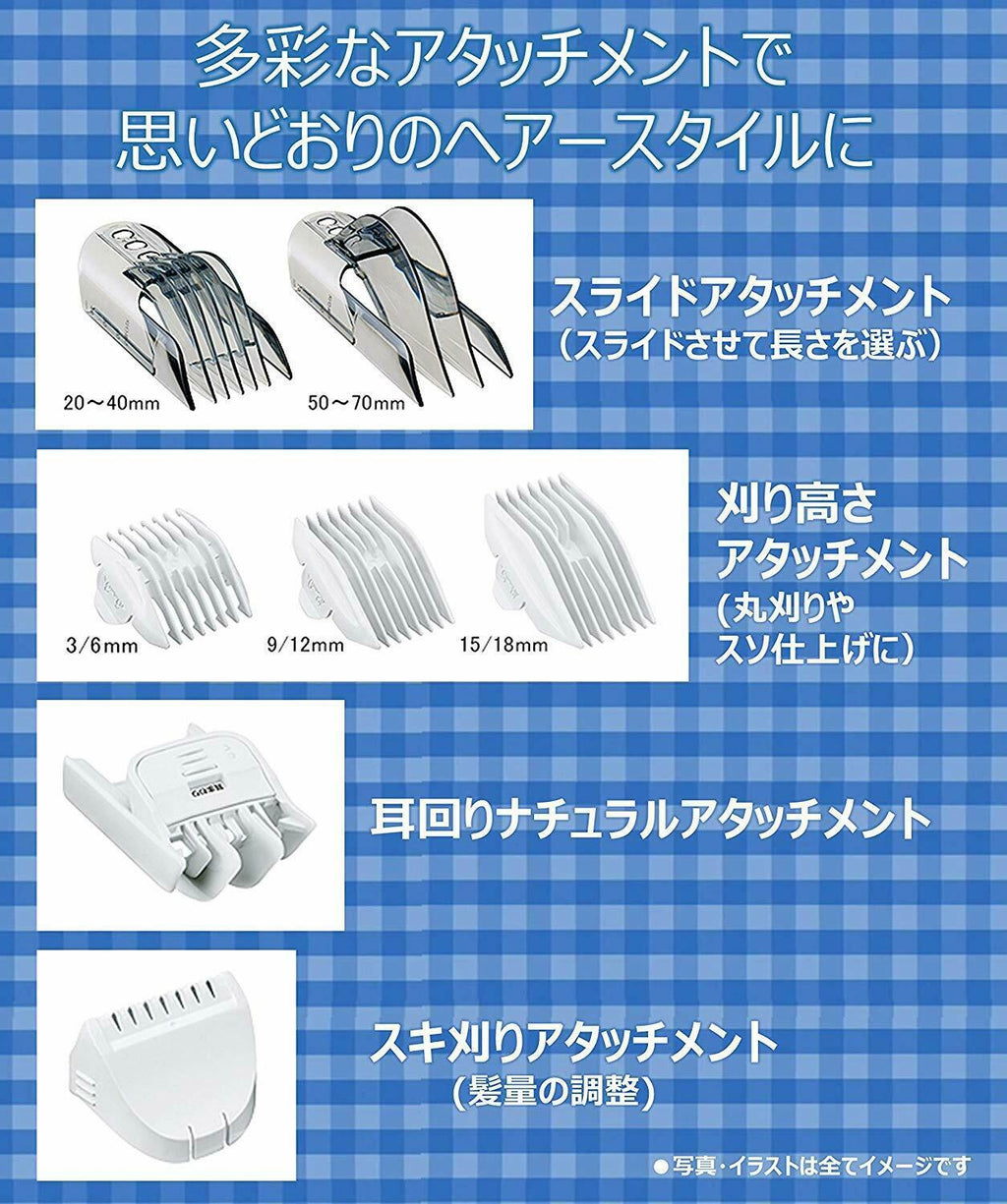 Panasonic Hair Cutter With Slide Attachment Er-gf80-s From Japan