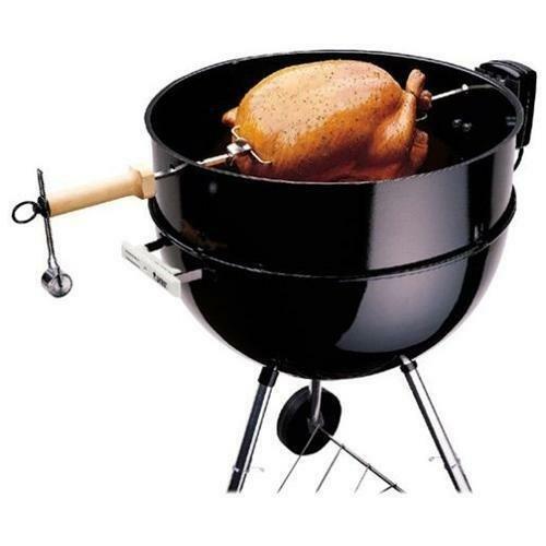Electric Rotisserie for One Touch Kettle Charcoal Grill CooAccessory