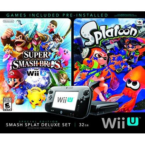 Refurbished Wii U Super Smash Bros And Splatoon Bundle Special Edition Deluxe Set