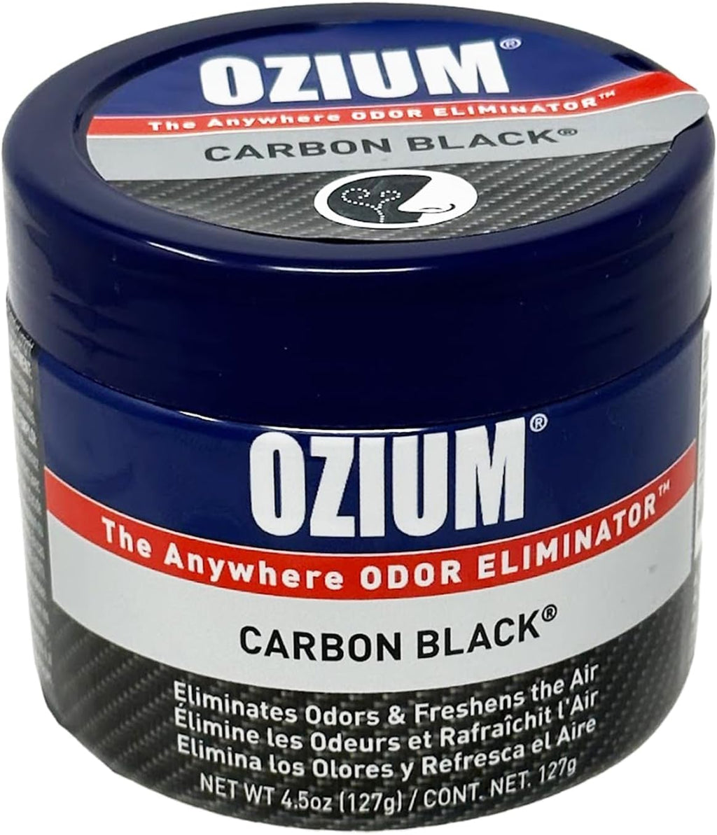 Ozium Air Sanitizer 4.5 oz Gel: Odor Eliminator for Strong Odor, Car Air Freshener (Carbon Black, 1 Pack)