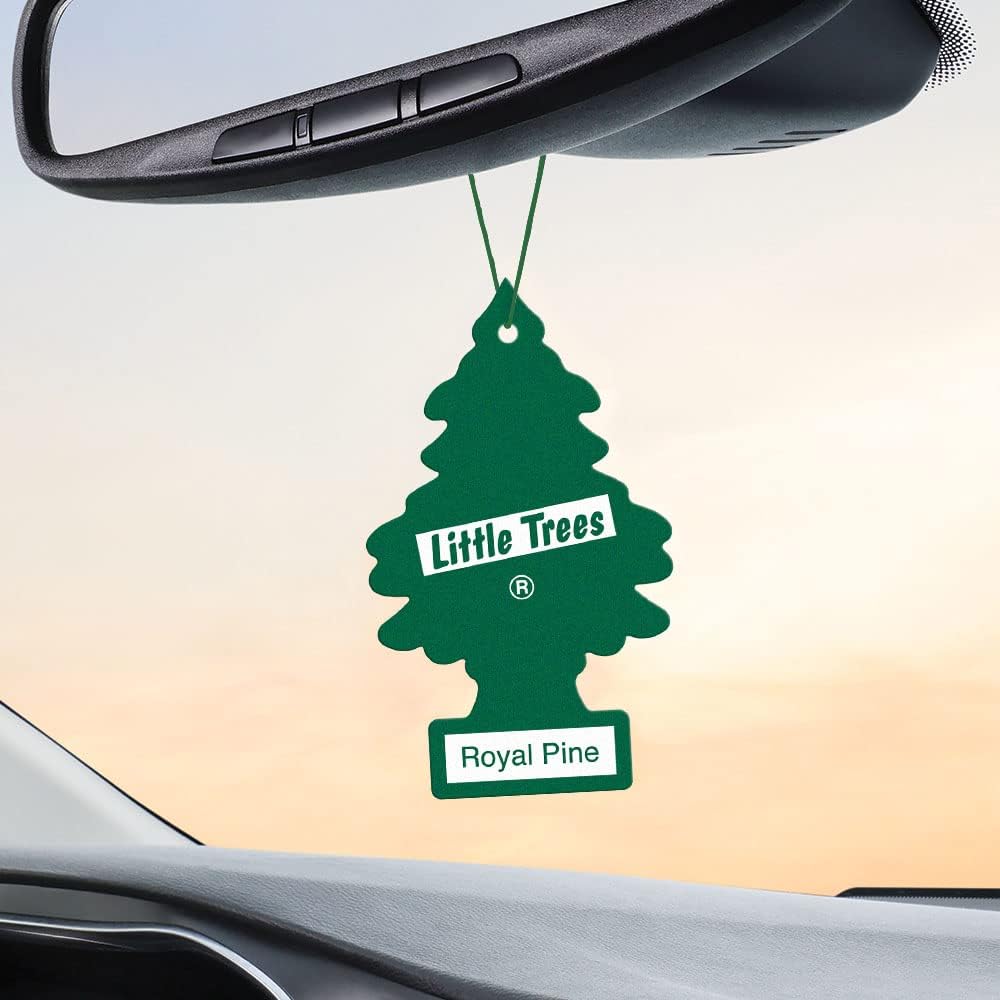 LITTLE TREES Air Fresheners Car Air Freshener. Hanging Tree Provides Long Lasting Scent for Auto or Home. Royal Pine, 24 Air Fresheners