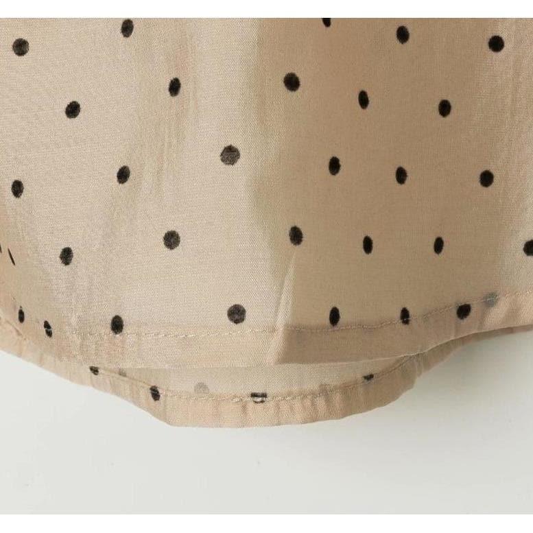 long puff sleeve smock blouse