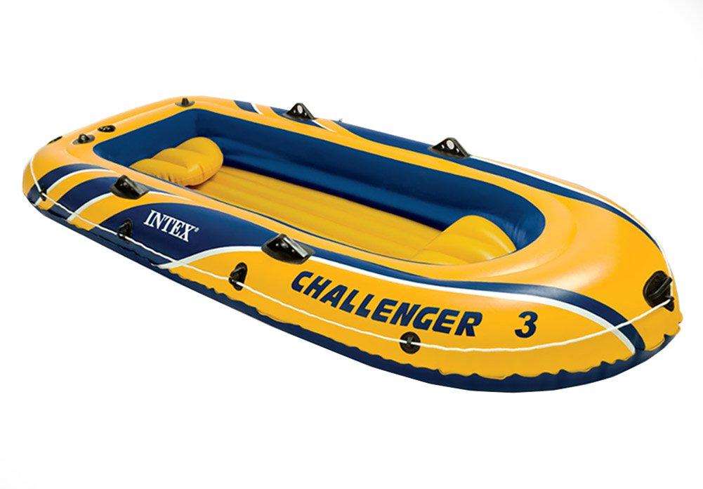 Challenger 3 Inflatable Raft Boat Set With Pump And Oars 68370EP (4 Pack)