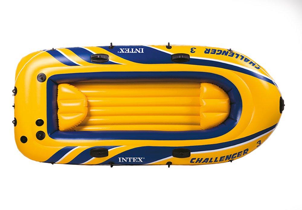 Challenger 3 Inflatable Raft Boat Set With Pump And Oars 68370EP (4 Pack)