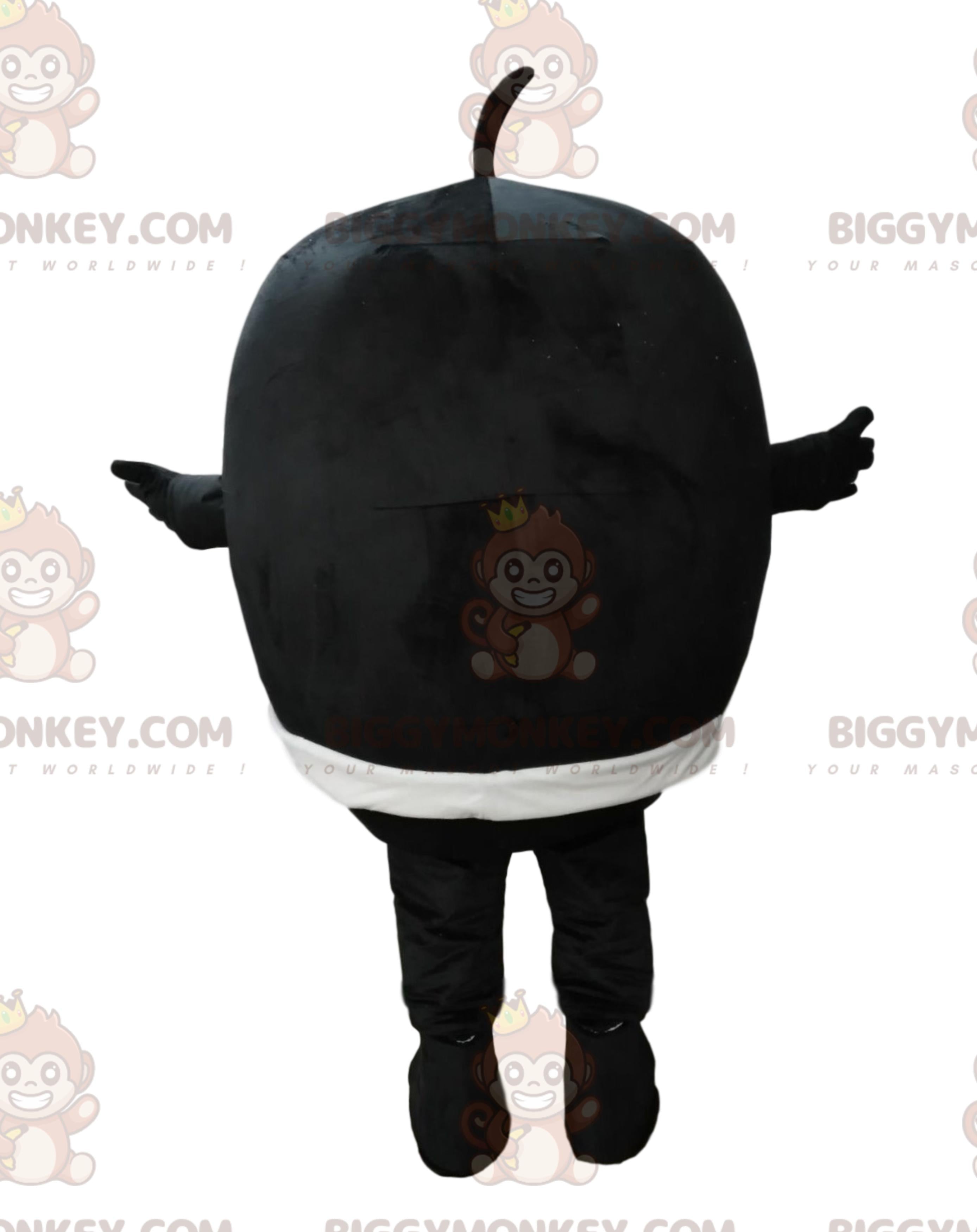 BIGGYMONKEYLittle Round Black Man With Big Nose Mascot Costume