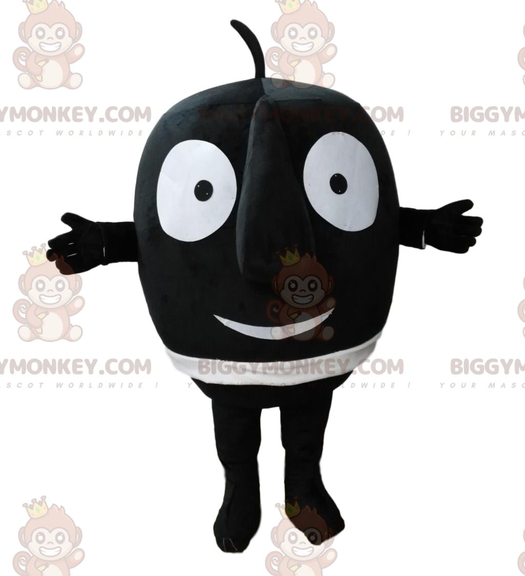 BIGGYMONKEYLittle Round Black Man With Big Nose Mascot Costume