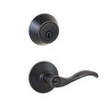 Naples Aged Bronze Entry Lever and Single Cylinder Deadbolt Combo Pack