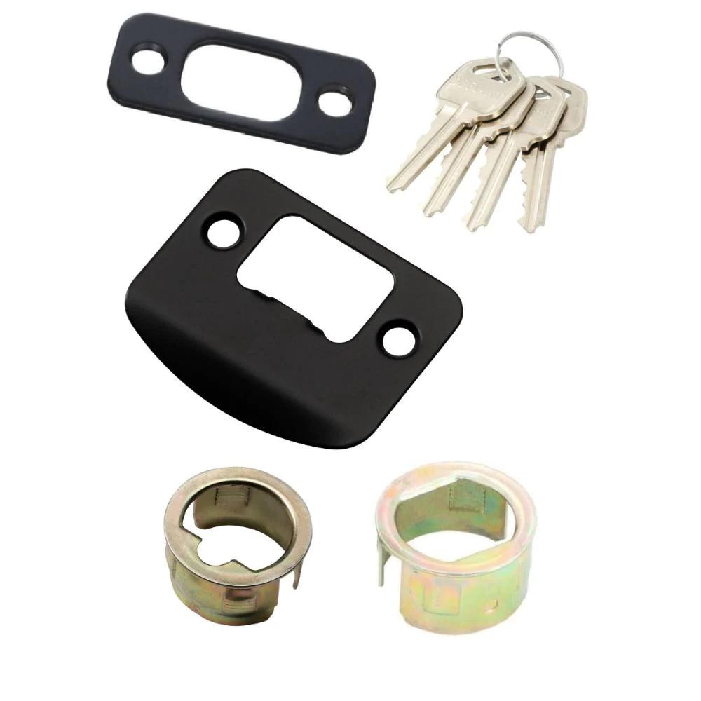 Naples Aged Bronze Entry Lever and Single Cylinder Deadbolt Combo Pack