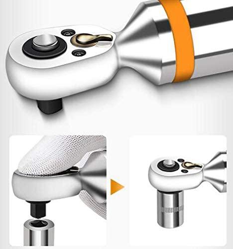 MeterTo Digital Torque Wrench, Bidirectional Ratchet Head, ft-lb, in-lb, N-m, kgf.cm, 30N.m, 3/8, 0.01N.m