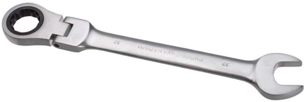 Peixiang Sturdy Repair Wrench 32mm Metric Chrome Flexible Head Ratchet Action Wrench Spanner Nut Tool Safety