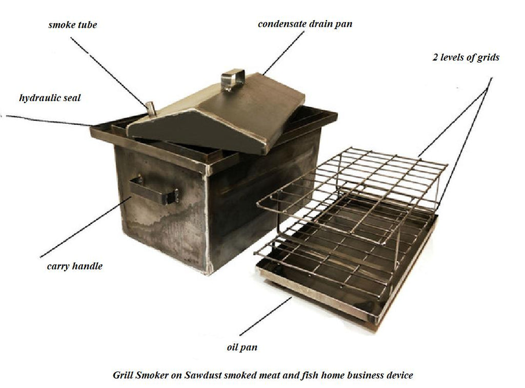 Grill  on Sawdust meat fish home/business device fast supply!