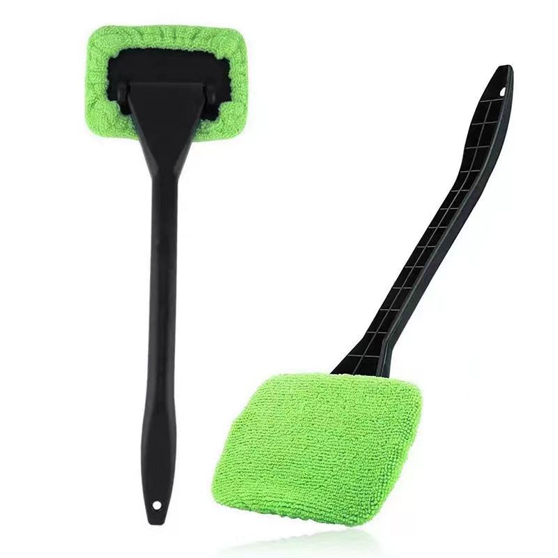 2PCS Window Cleaning Brush Kit: Get That Spotless Car Window Look With This Windshield Cleaning Wash Tool!
