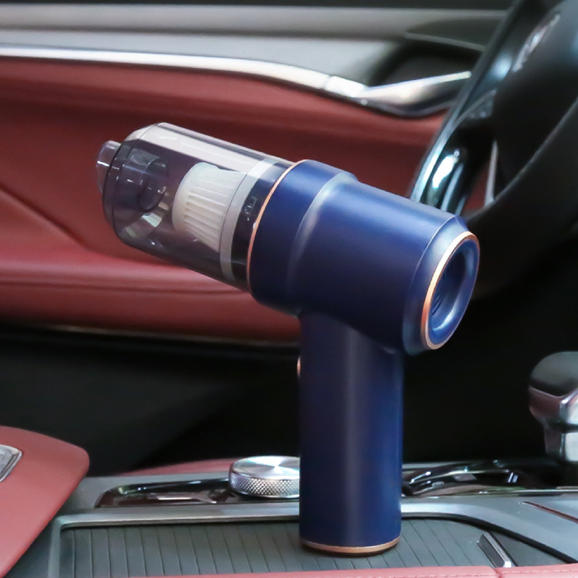 Car Vacuum Cleaner, Wireless Charging Compressed Air Duster Handheld High Power Air Blower Duster For Car Home Office