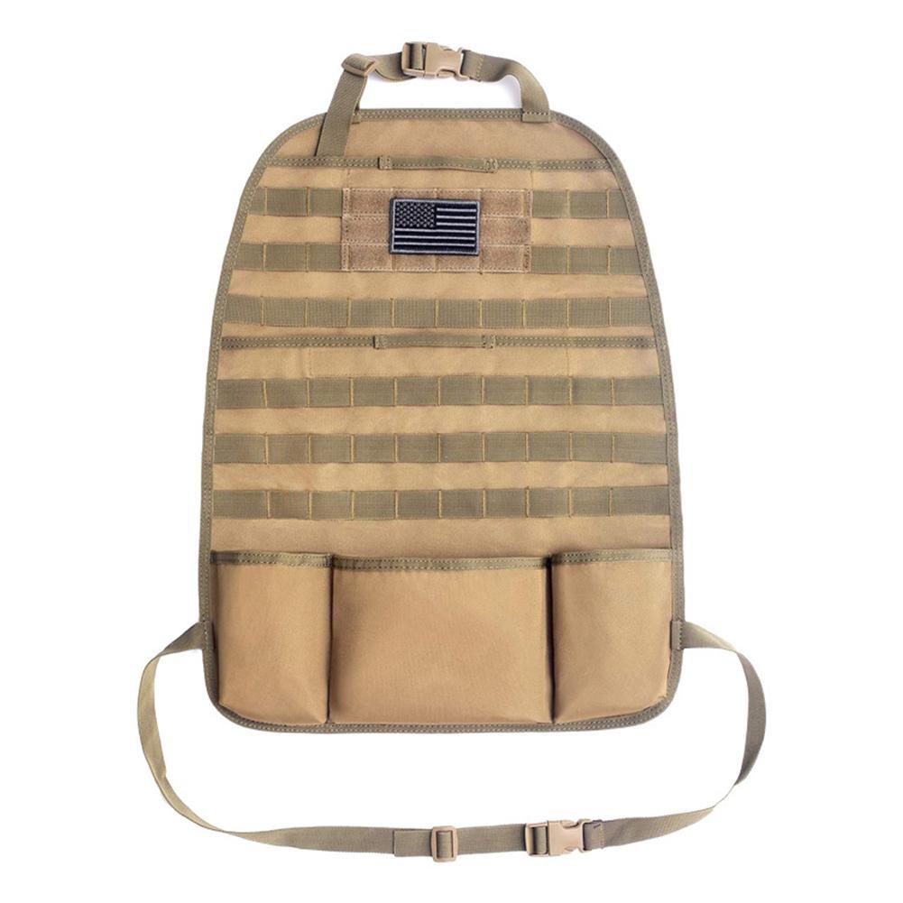 Military-Grade Car Back Seat Organizer: Tactical Accessories, Molle Pouch StoraBag, Outdoor Self-Driving Hunting Seat Cover Bag