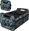 Deosk Car Trunk Organzier for suv,Car Organziers and Storage with 6 Big Pocket,Car Accessories Women/Men 50L Waterproof Polyester Car/SUV/Minivan/Truck(Medium, Leaves)