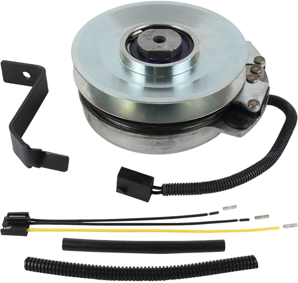 Bundle - 2 items: PTO Electric Blade Clutch, Wire Harness Repair Kit. X0424 Replaces John Deere Clutch L120 L130 Mower GY20878 GY20108 GY20652 GY21340 W/Wire Repair Kit OEM Upgrade