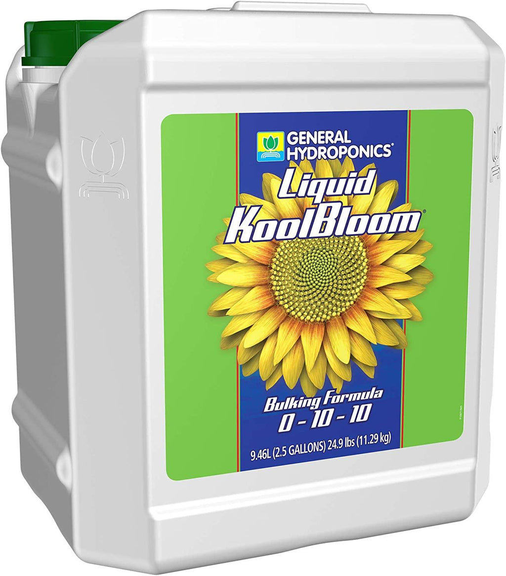 General Hydroponics Liquid KoolBloom 0-10-10, Promotes Intense Flowering, Helps Facilitate Buland Ripening in Annuals, Use in Hydroponics, Soil, and Coco Coir - Concentrate, 2.5 gal