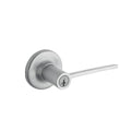 LadSatin Chrome Entry Door Lever Featuring SmartKey Security
