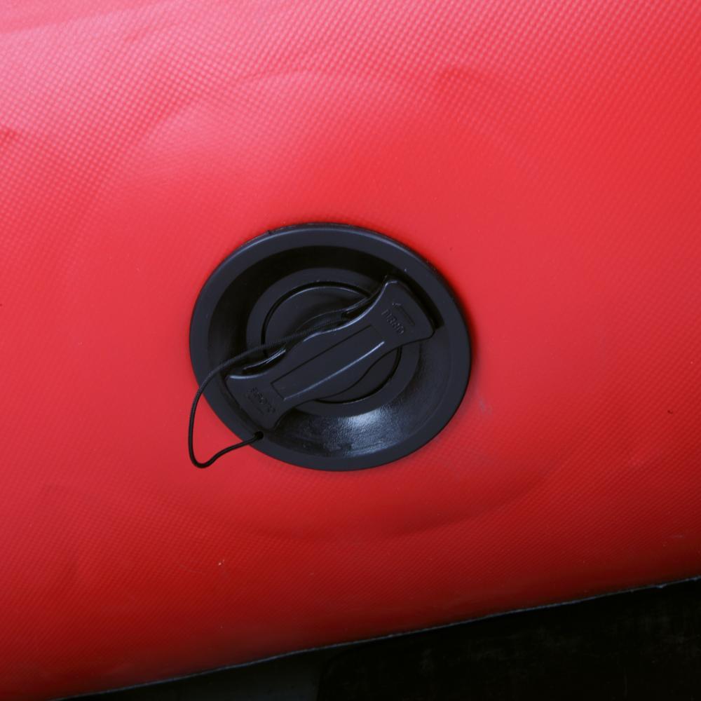 ankishi Camping Survivals 10ft PVC 330kg Water Adult Assault Boat Red Black