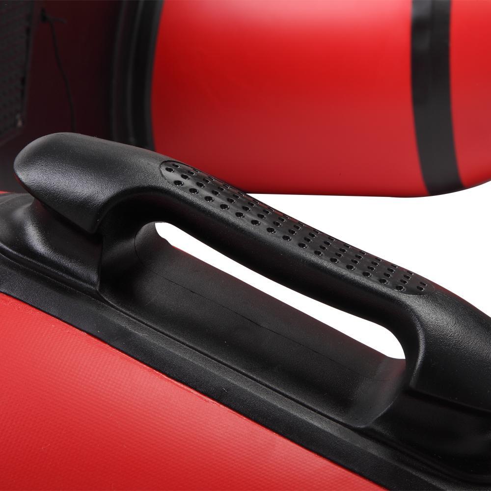 ankishi Camping Survivals 10ft PVC 330kg Water Adult Assault Boat Red Black