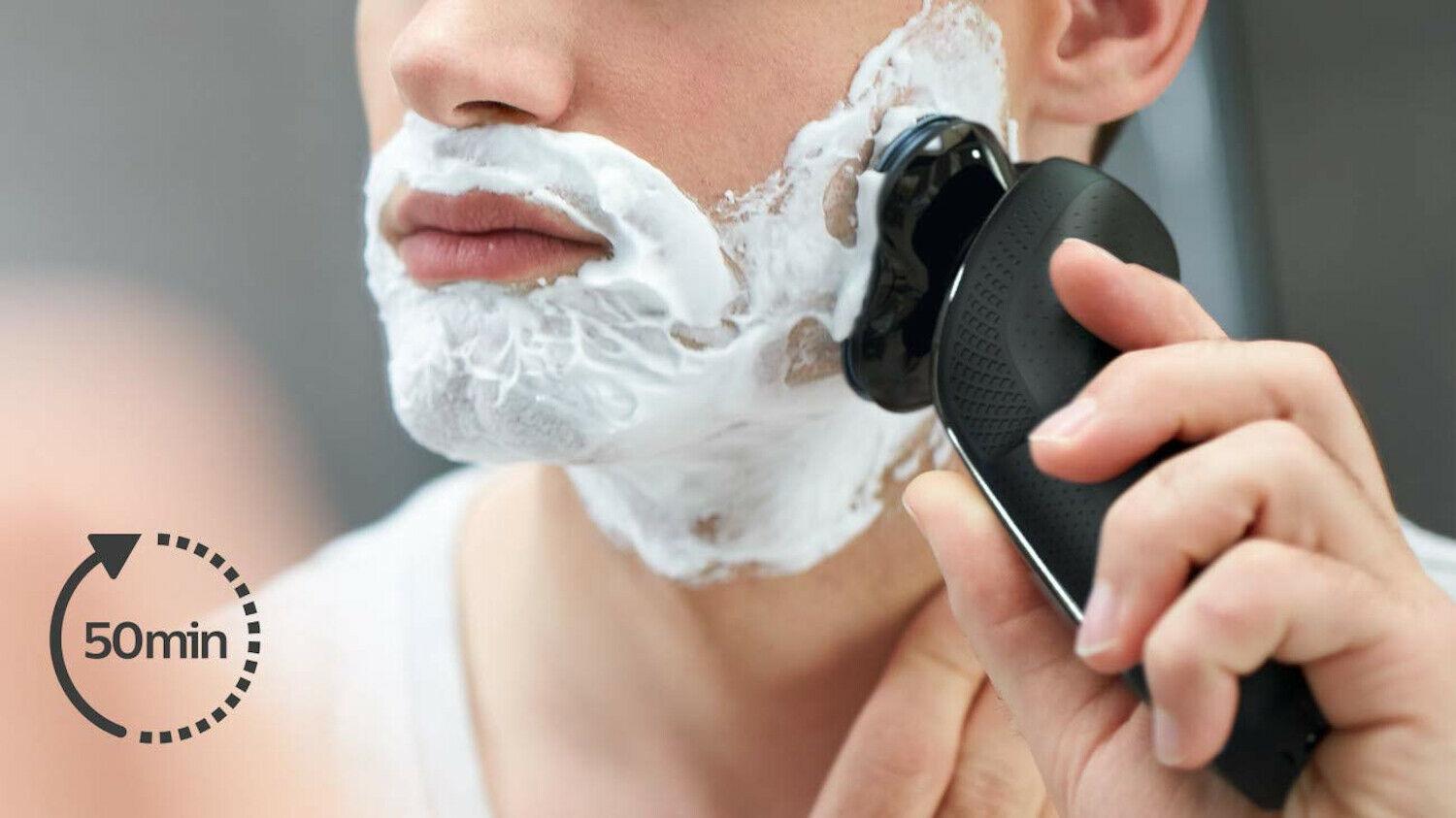 Beard Shaver Philips Norelco Face Shaving Machine Electric Trimmer Wet Dry Black