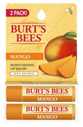 Burt's Bees Lip Balm, Moisturizing Lip Care, for All Day Hydration, 100% Natural, Mango (2 Pack)