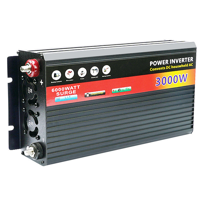 3000W Portable Inverter DC 12V To AC 110V Power Inverter  Portable Car Power Bank VoltaConverter Solar Inverters Multi Functional Vehicle Inverter