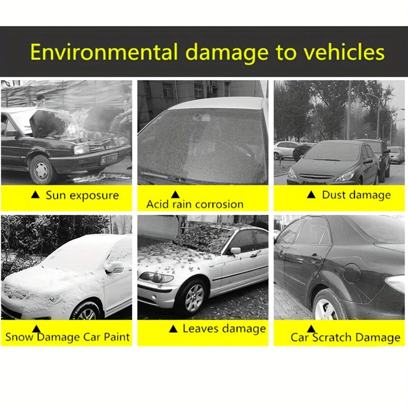 Universal Car Cover - Protect Your Vehicle From Snow, Sun, And Dust With Outdoor Protection!