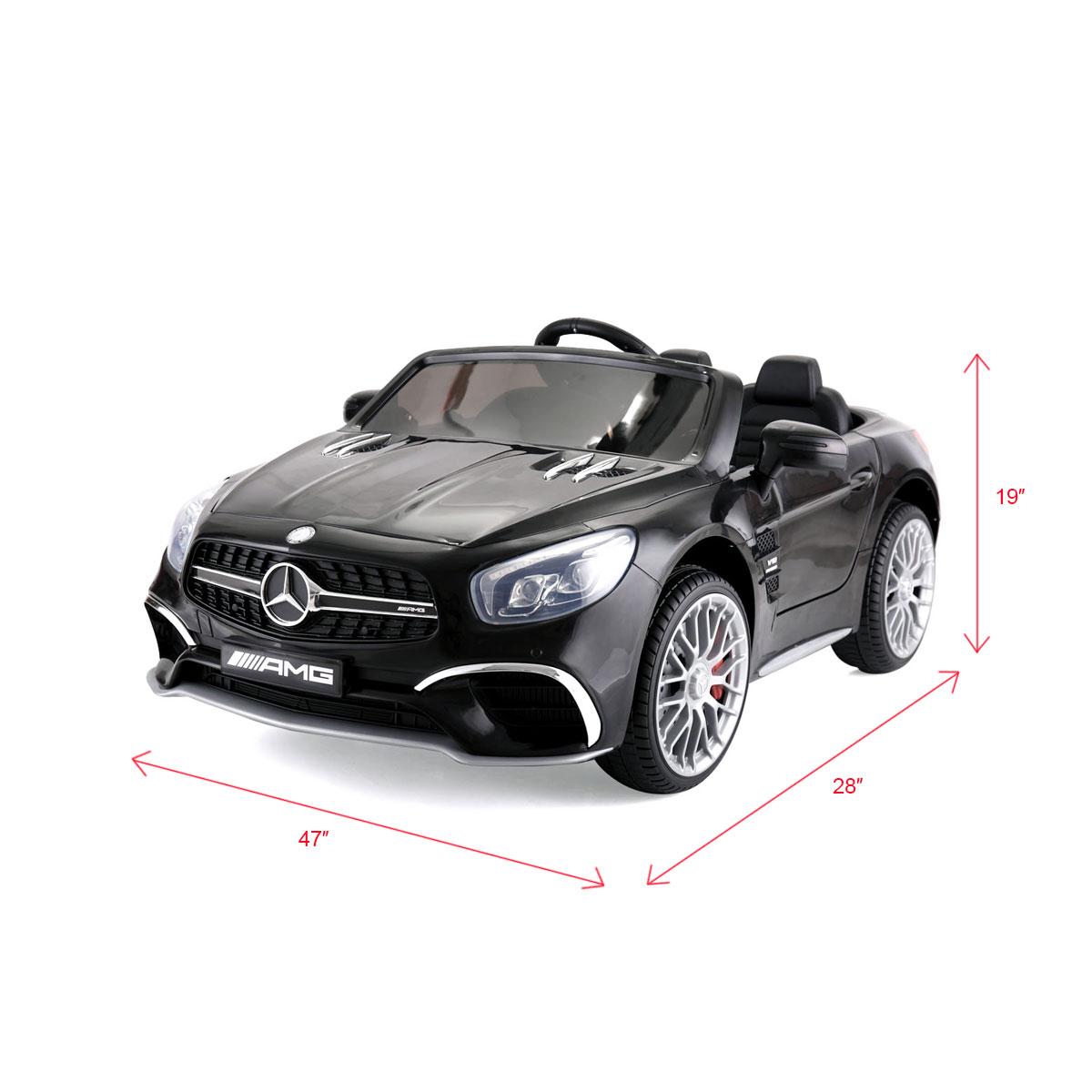Tobbi 12V Mercedes-Benz SL65 Electric Kids Ride On Car RC Remote Control Christmas Gift,Black