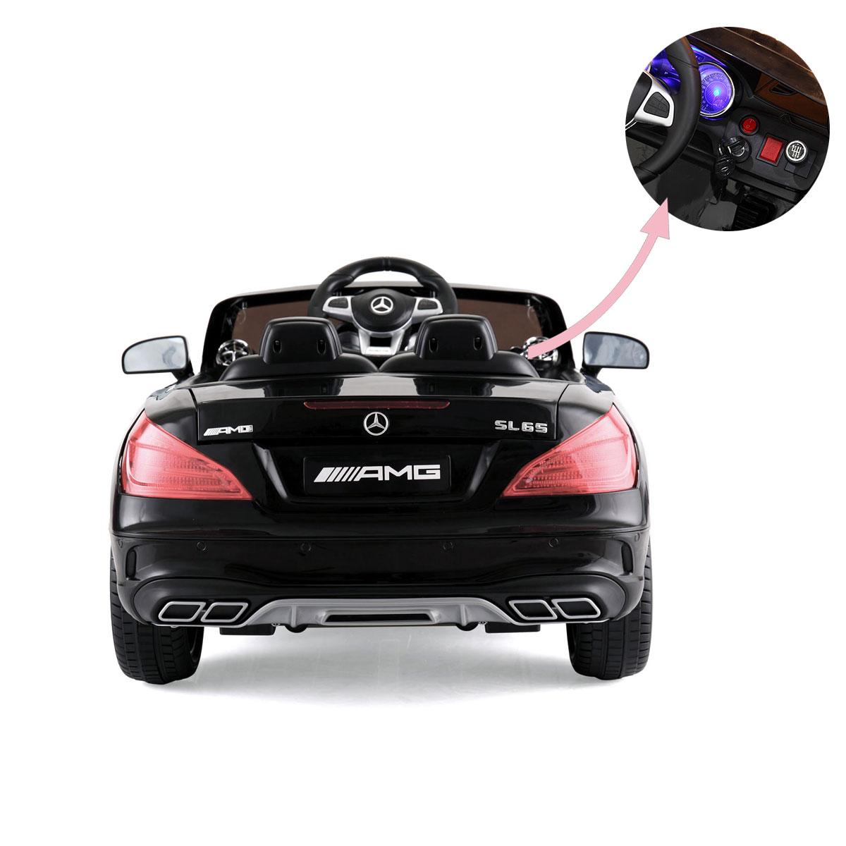 Tobbi 12V Mercedes-Benz SL65 Electric Kids Ride On Car RC Remote Control Christmas Gift,Black