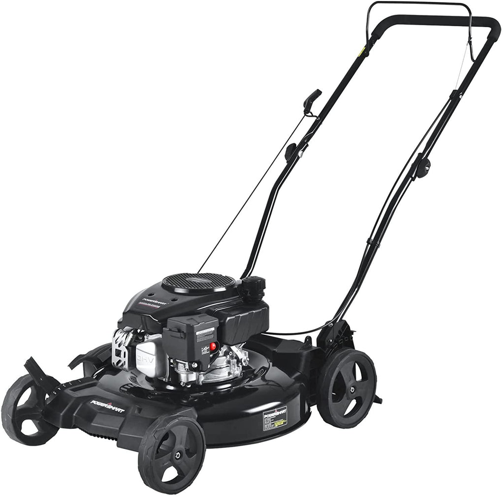 PowerSmart Gas Lawn Mower, 21-inch & 170CC, Gas Powered Push Lawn Mower with 4-Stroke Engine, 2-in-1 Mulching Lawn Mower, 5 Adjustable Cutting Heights (1.18''-3.00'' )