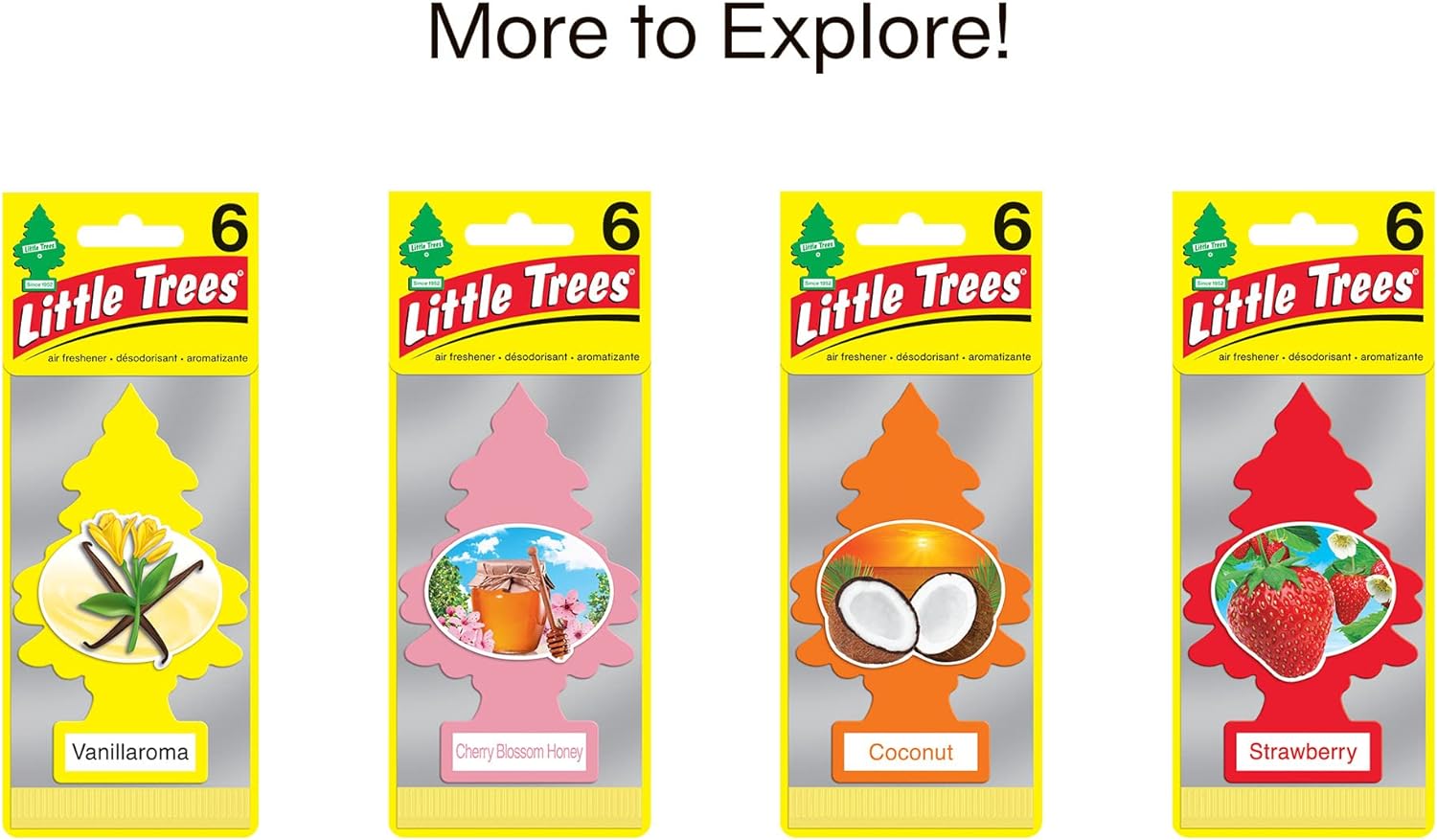 LITTLE TREES Air Fresheners Car Air Freshener. Hanging Tree Provides Long Lasting Scent for Auto or Home. Bubble Gum, 24 Air Fresheners