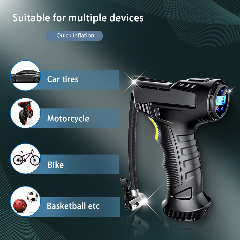 Car Air Pump Car Handheld Digital Display Intelligent Electric Car Inflatable Pump