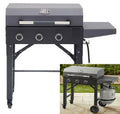 Grill Propane Gas Griddle 28 Inch Portable 3 Burner Grease Management System New