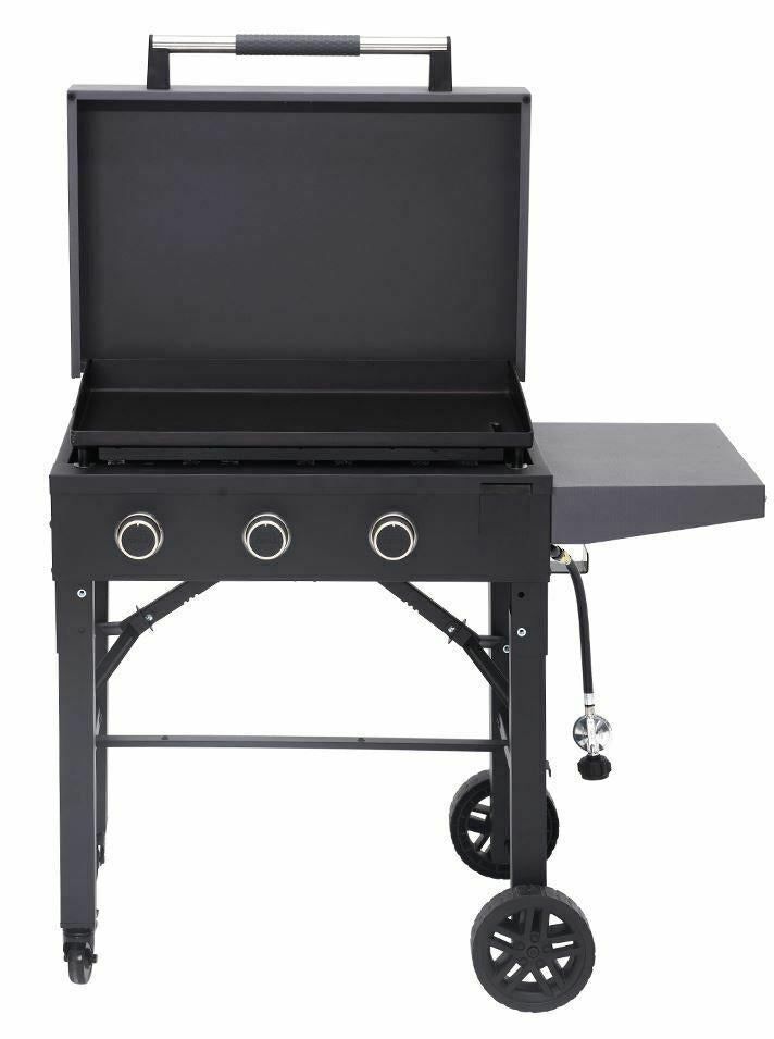 Grill Propane Gas Griddle 28 Inch Portable 3 Burner Grease Management System New