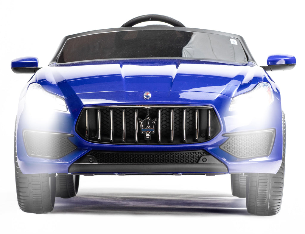 6 Volt Blue Maserati Exotic Rideon Car - High Quality Car with attention to detail! Worlights and opening doors