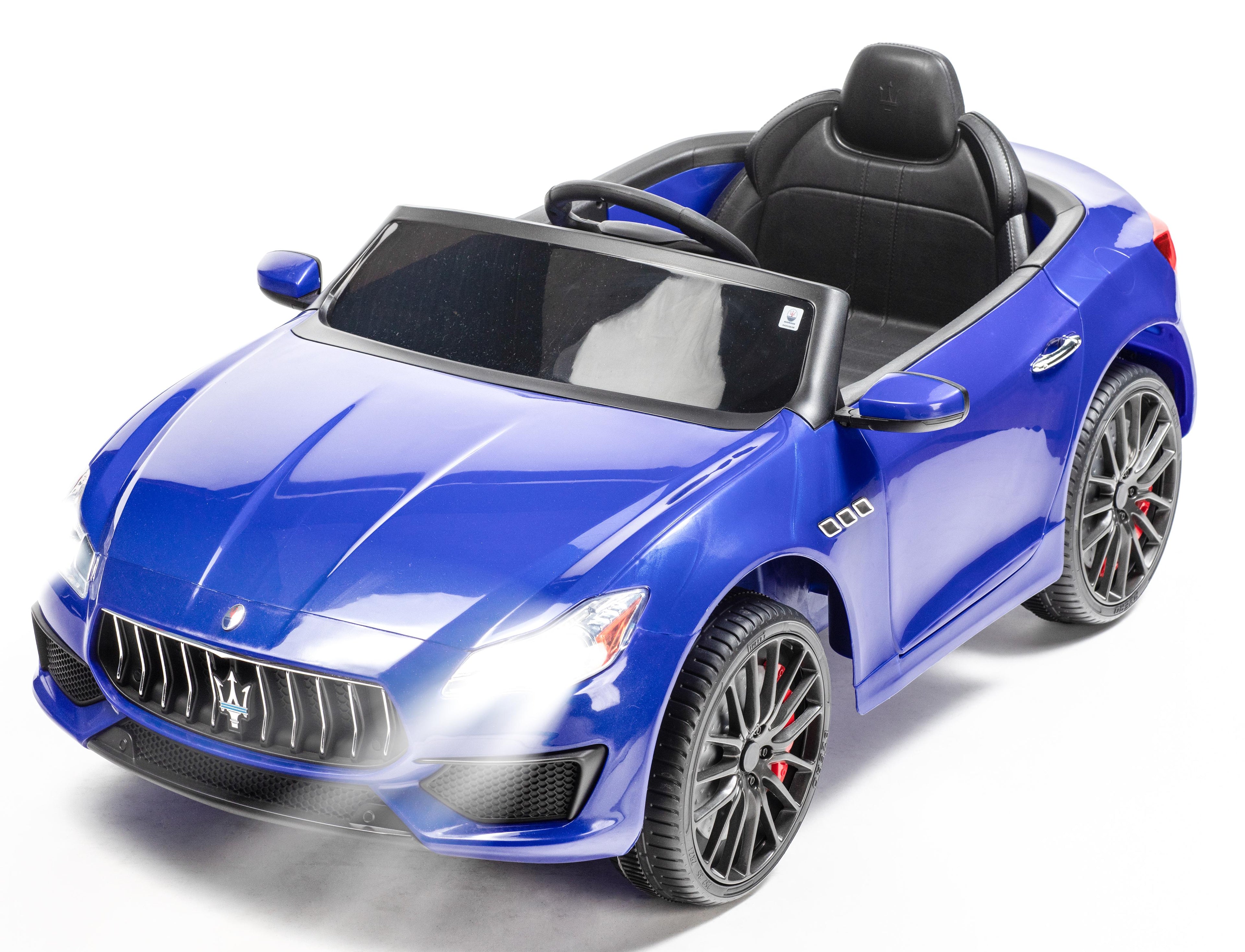 6 Volt Blue Maserati Exotic Rideon Car - High Quality Car with attention to detail! Worlights and opening doors