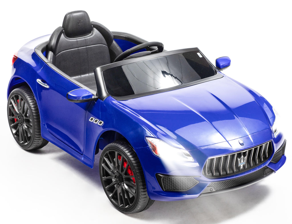 6 Volt Blue Maserati Exotic Rideon Car - High Quality Car with attention to detail! Worlights and opening doors