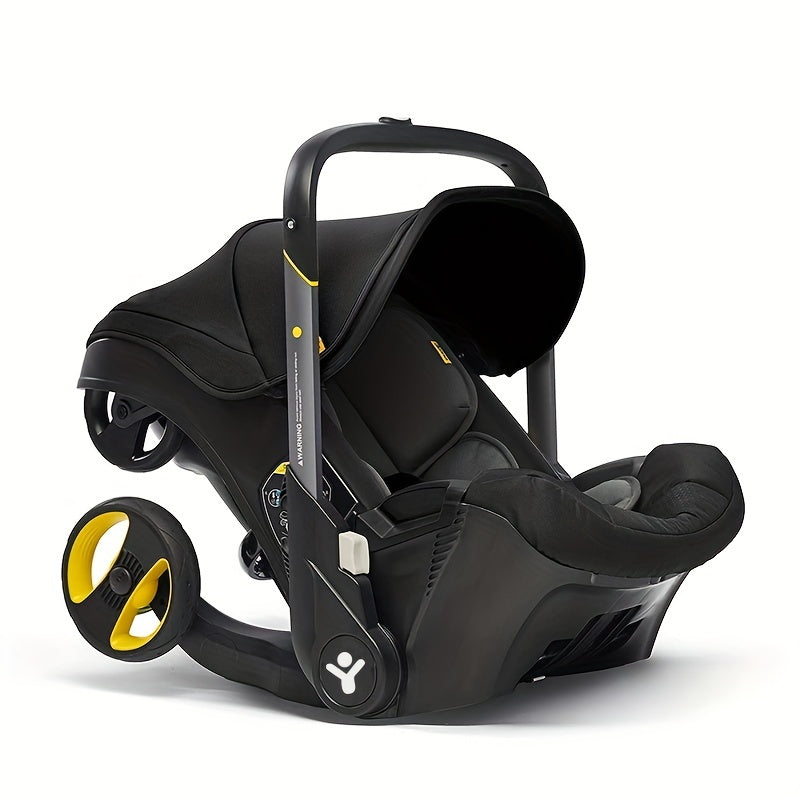 Effortless Baby Strolling, 4-in-1 Foldable Stroller For Use In Shopping Malls, Supermarkets, And Outdoors,  Thanksgiving, Christmas, Year Gift