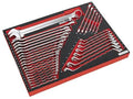 Sealey TBTP03 Tool Tray with Spanner Set 35pc