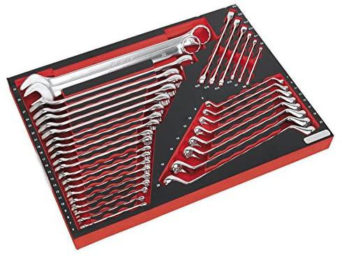 Sealey TBTP03 Tool Tray with Spanner Set 35pc
