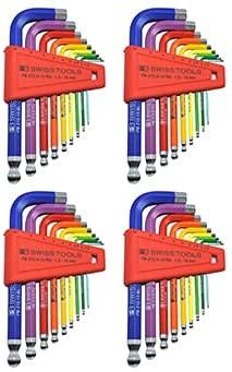 PB Swiss Tools PB 212H-10 RB Ballend hex set rainbow (4)