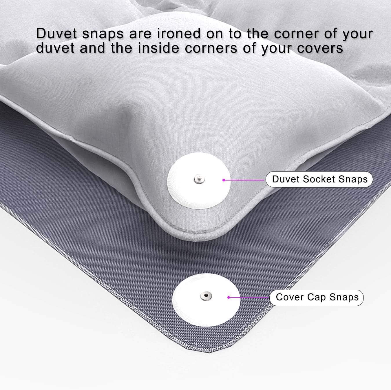 Duvet Cover Snaps Metal 16 Pcs