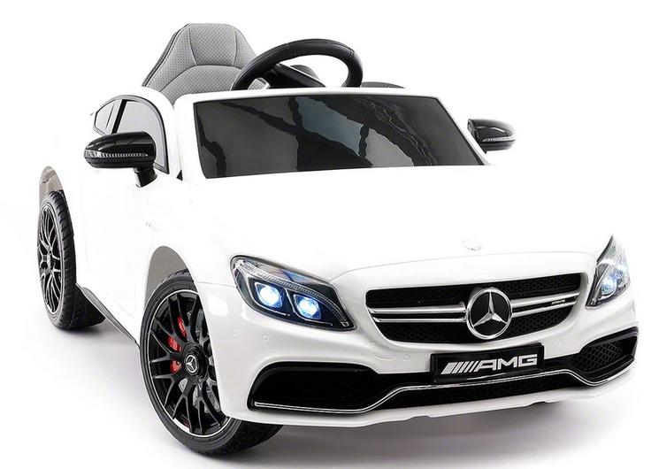 2023 Mercedes Benz Kids Ride On Car 12V Licensed Electric Cars Motorized Vehicles for Boys, Remote Control, Leather Seat, Music, Horn