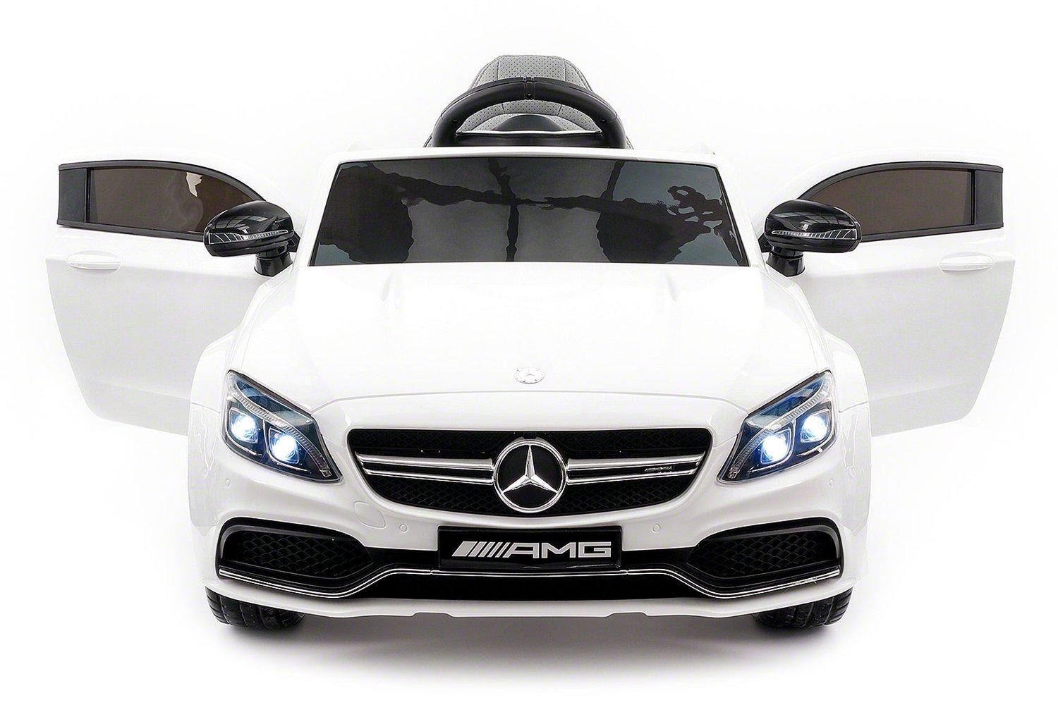 2023 Mercedes Benz Kids Ride On Car 12V Licensed Electric Cars Motorized Vehicles for Boys, Remote Control, Leather Seat, Music, Horn