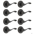 Balboa Venetian Bronze Privacy Bed/Bath Door Lever (8-Pack)