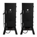 30-Inch Outdoor Vertical Propane Gas BBQ Meat Smoker Grill (2 Pack)