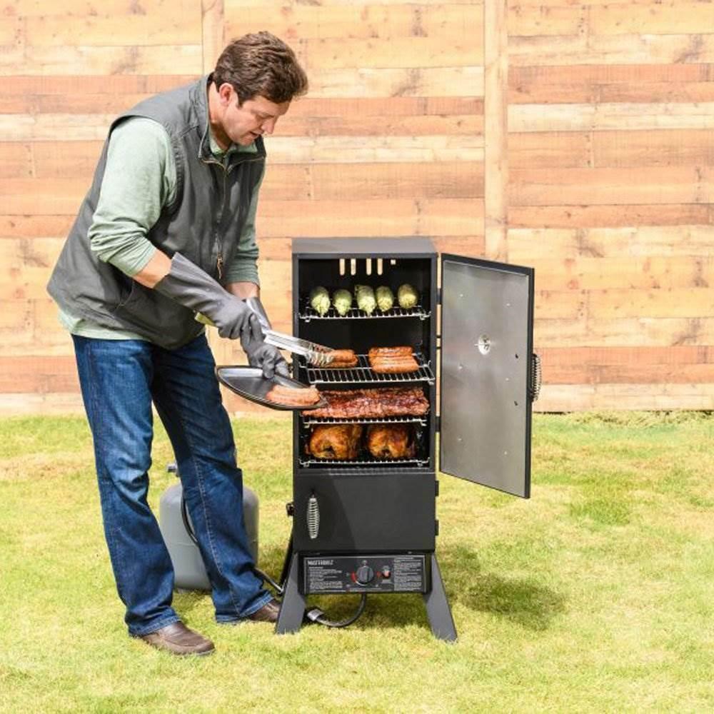 30-Inch Outdoor Vertical Propane Gas BBQ Meat Smoker Grill (2 Pack)