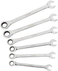 Sunex 9937 6 Pc. Super Jumbo Ratcheting Wrench Set (Includes Roll-Case)