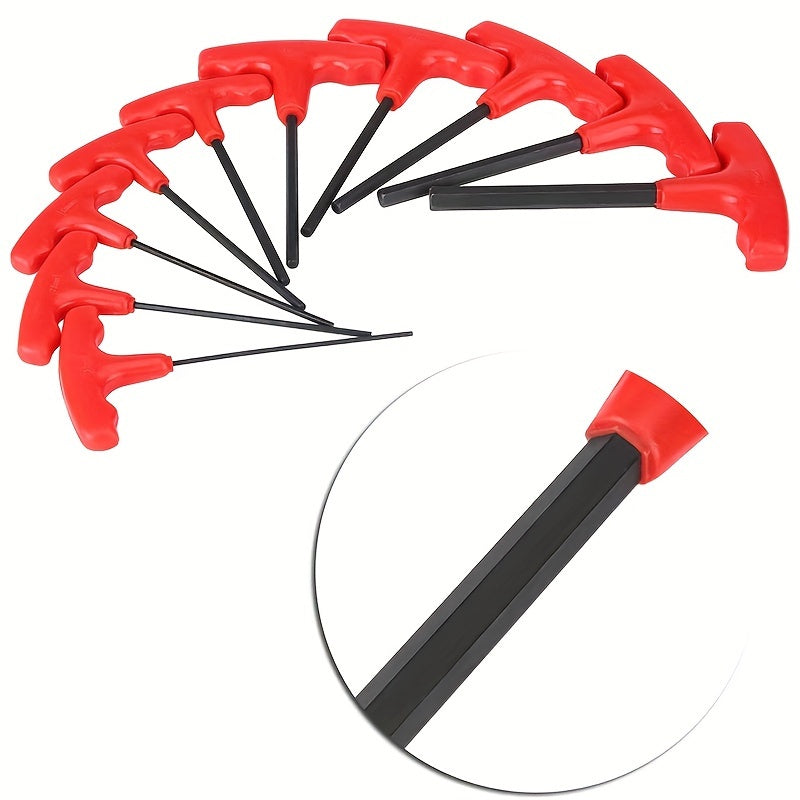 T Handle Hex Key Set Metric And Or SAE 10 To 20pcs Allen Allan Keys T Bar Wrench With Stand